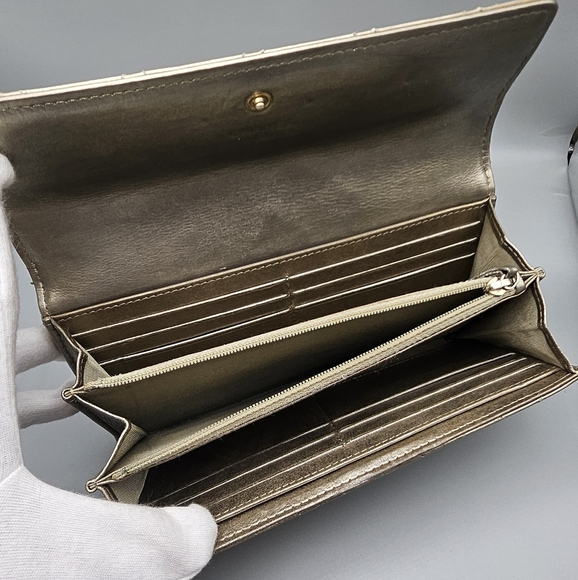 💛CANEL Gold Quilted Wallet/Clutch💛 - Picture 4 of 16